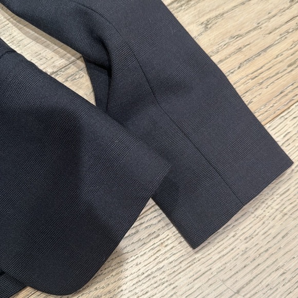 Gray suit jacket tailored Tahari 0P 0 - Picture 4 of 5